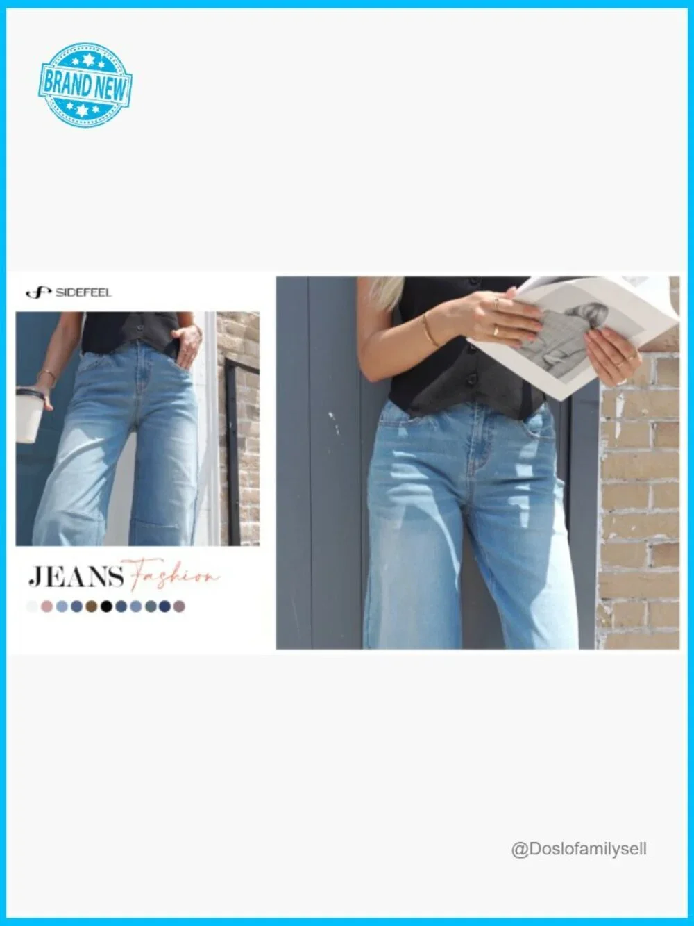 Wide Leg Baggy Y2K Barrel Jeans Mid Rise Boyfriend Denim Pants
